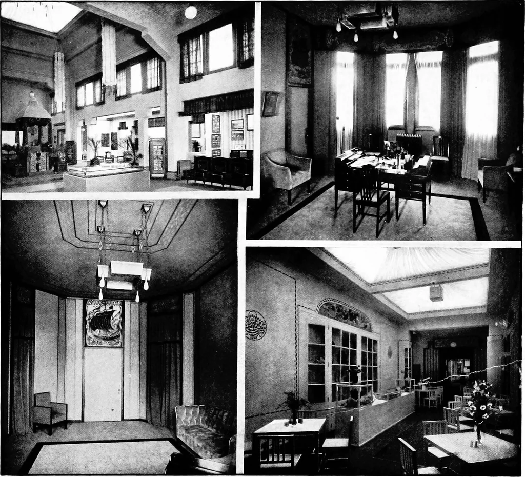 An illustration from The room beautiful; a collection of interior illustrations showing decoration and furnishing details of the important furnishing periods, 1915, leaf 291