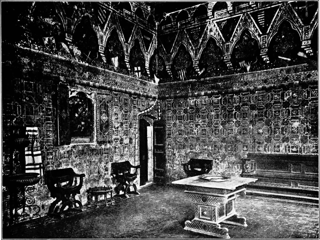 An illustration from The room beautiful; a collection of interior illustrations showing decoration and furnishing details of the important furnishing periods, 1915, leaf 30