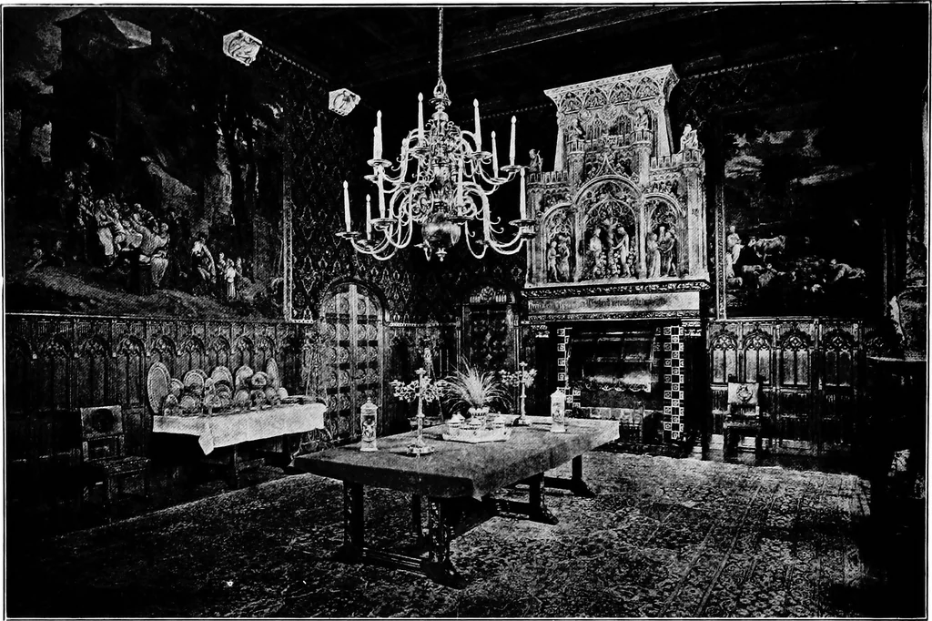 An illustration from The room beautiful; a collection of interior illustrations showing decoration and furnishing details of the important furnishing periods, 1915, leaf 33