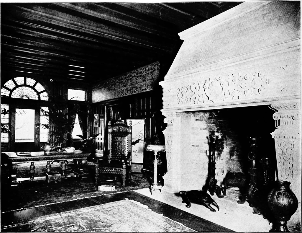 An illustration from The room beautiful; a collection of interior illustrations showing decoration and furnishing details of the important furnishing periods, 1915, leaf 43