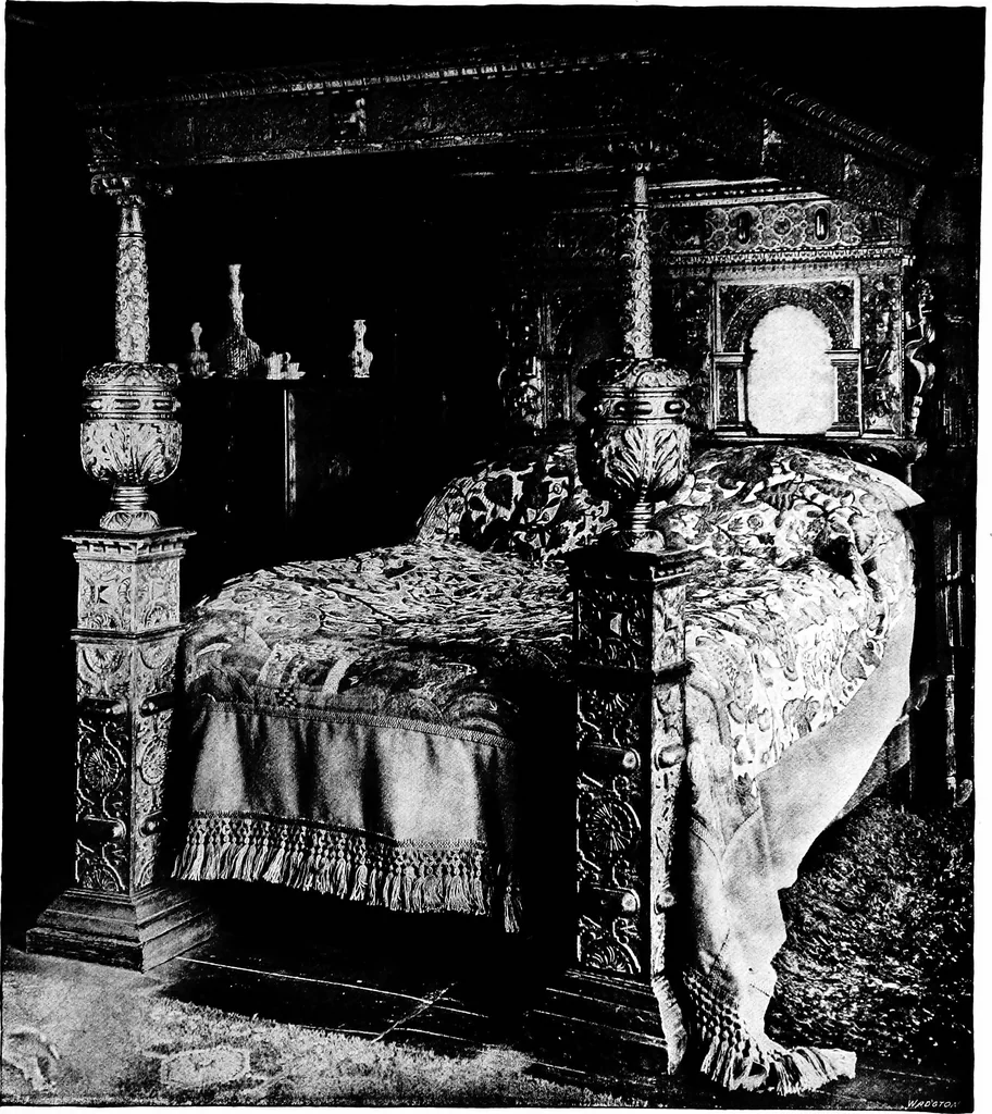 An illustration from The room beautiful; a collection of interior illustrations showing decoration and furnishing details of the important furnishing periods, 1915, leaf 44