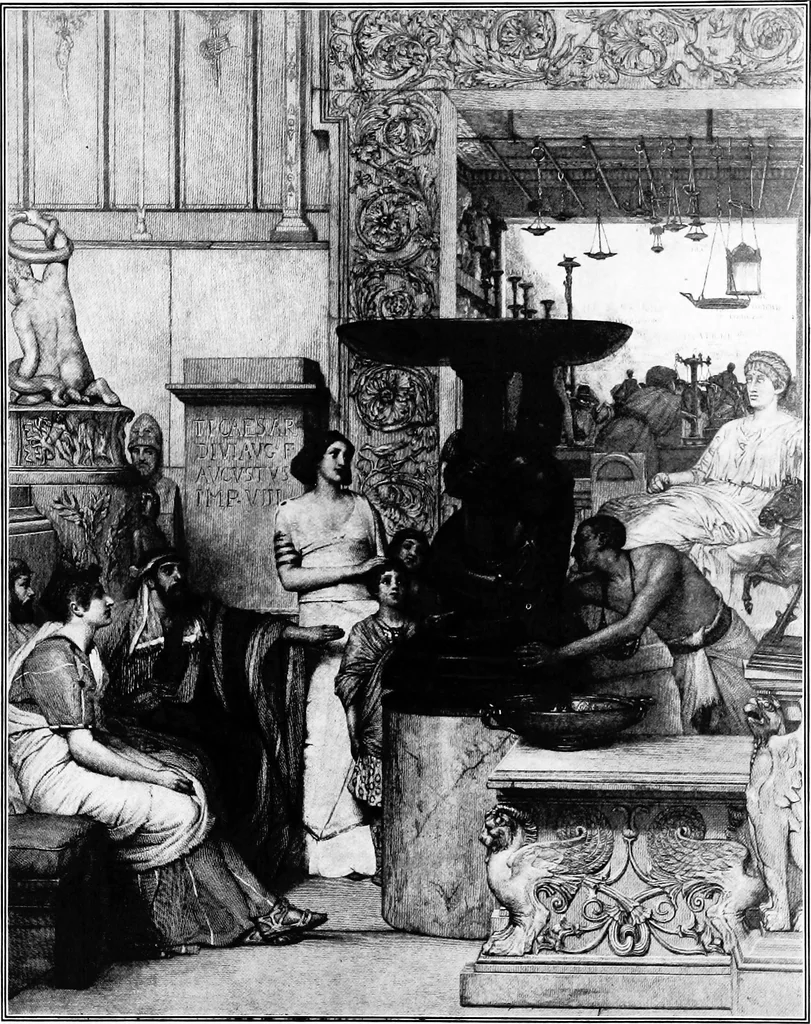 An illustration from The room beautiful; a collection of interior illustrations showing decoration and furnishing details of the important furnishing periods, 1915, leaf 5