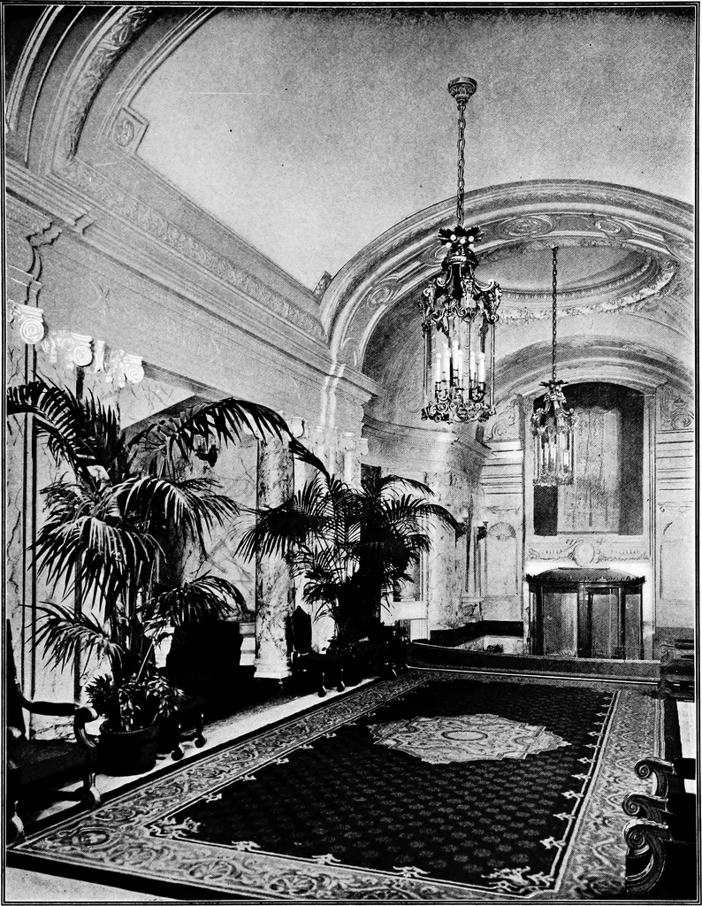 An illustration from The room beautiful; a collection of interior illustrations showing decoration and furnishing details of the important furnishing periods, 1915, leaf 52
