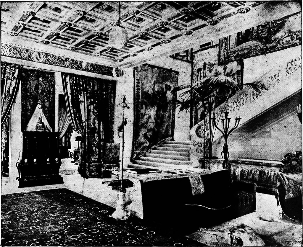 An illustration from The room beautiful; a collection of interior illustrations showing decoration and furnishing details of the important furnishing periods, 1915, leaf 58