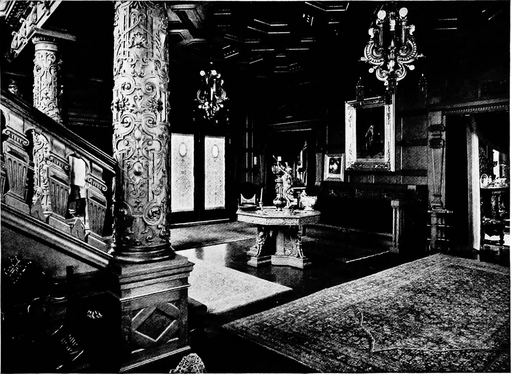 An illustration from The room beautiful; a collection of interior illustrations showing decoration and furnishing details of the important furnishing periods, 1915, leaf 72