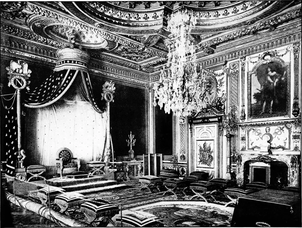 An illustration from The room beautiful; a collection of interior illustrations showing decoration and furnishing details of the important furnishing periods, 1915, leaf 84