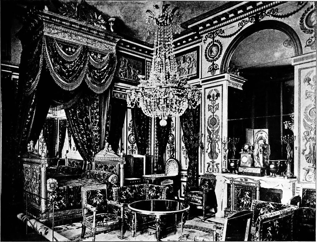 An illustration from The room beautiful; a collection of interior illustrations showing decoration and furnishing details of the important furnishing periods, 1915, leaf 88