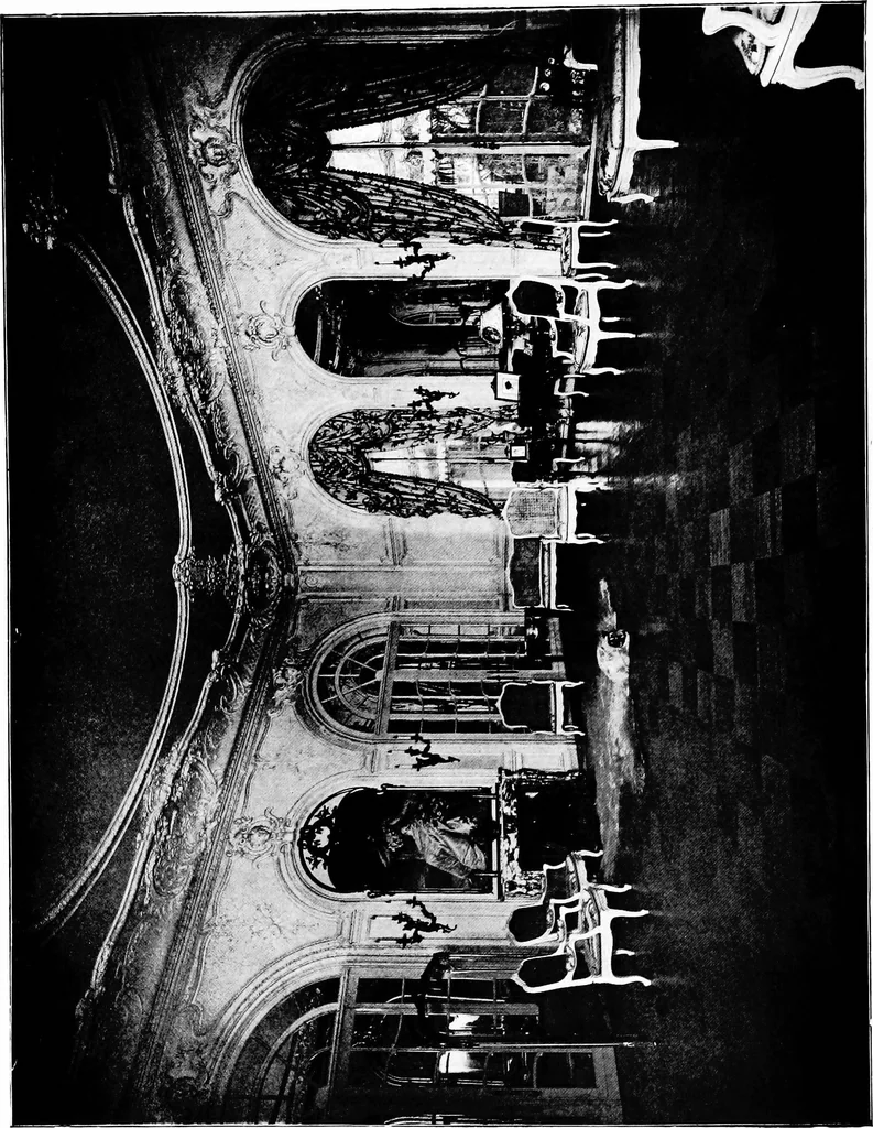 An illustration from The room beautiful; a collection of interior illustrations showing decoration and furnishing details of the important furnishing periods, 1915, leaf 91