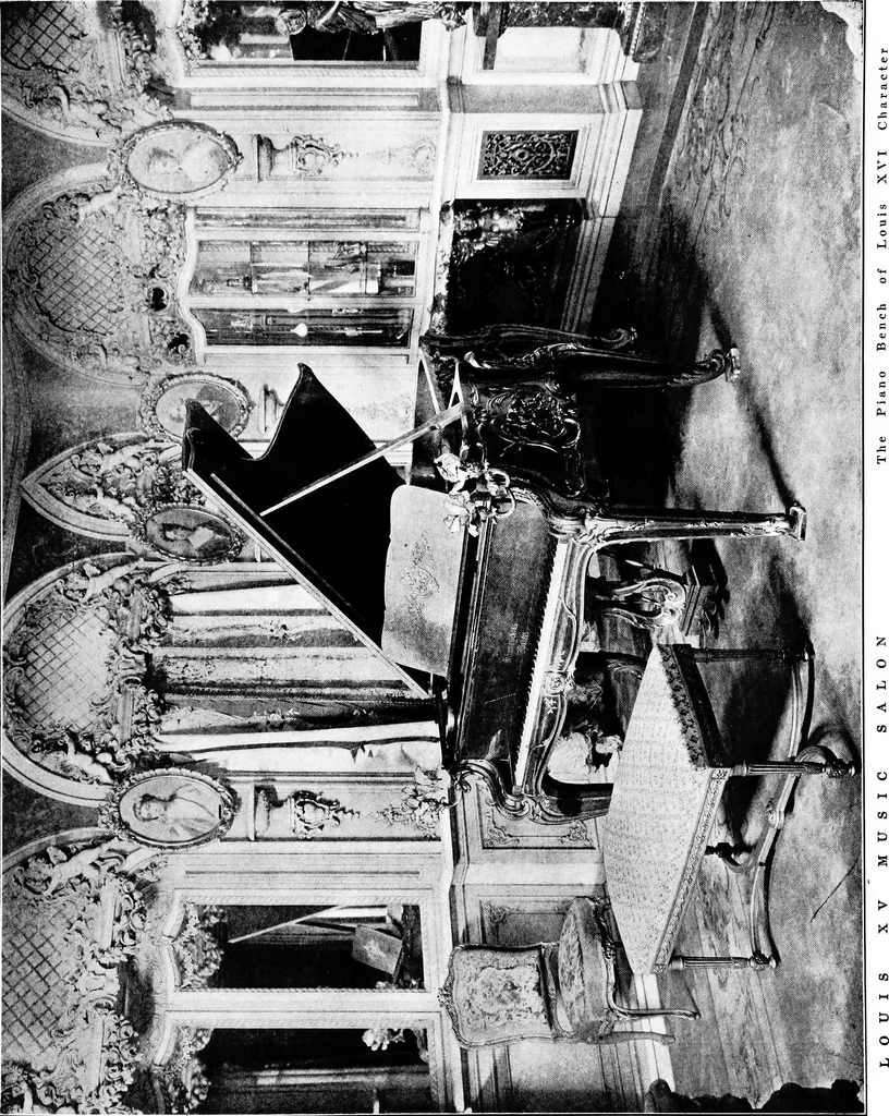 An illustration from The room beautiful; a collection of interior illustrations showing decoration and furnishing details of the important furnishing periods, 1915, leaf 96