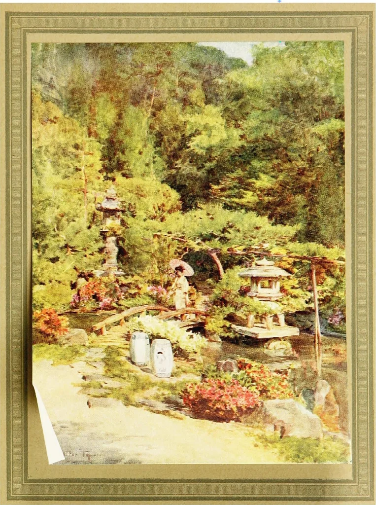 An illustration from Japanese gardens, 1912, leaf 227