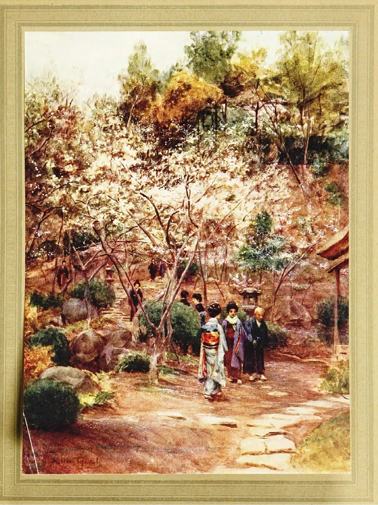 An illustration from Japanese gardens, 1912, leaf 35