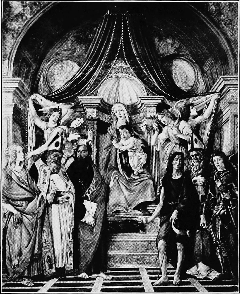 An illustration from The art of the Uffizi palace and the Florence academy, together with that of the minor museums of Florence, with explanatory and appreciative comment on the notable works therein preserved, and their history and significance, 1912, leaf 134