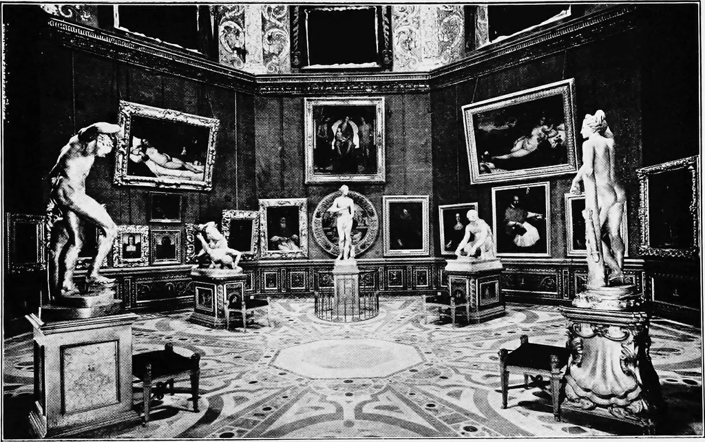 An illustration from The art of the Uffizi palace and the Florence academy, together with that of the minor museums of Florence, with explanatory and appreciative comment on the notable works therein preserved, and their history and significance, 1912, leaf 334