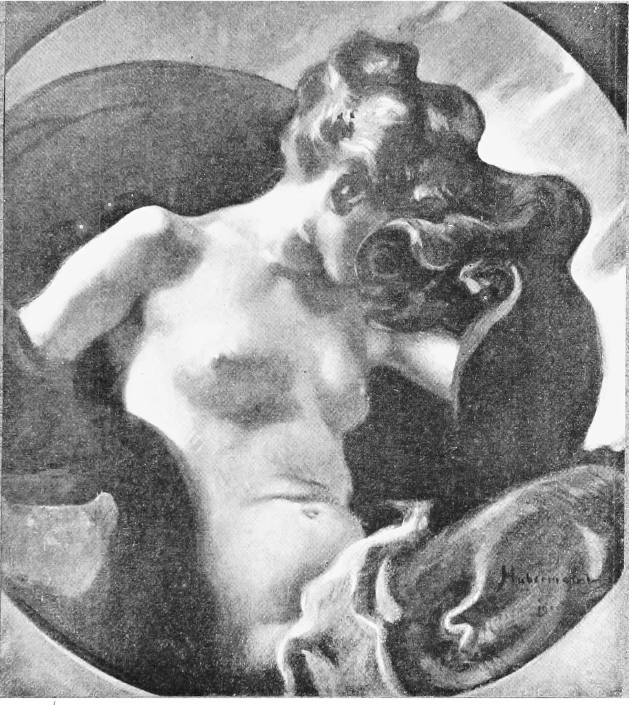 An illustration from Exhibition of contemporary German art; the Copley society of Boston 1909, 1908, leaf 110