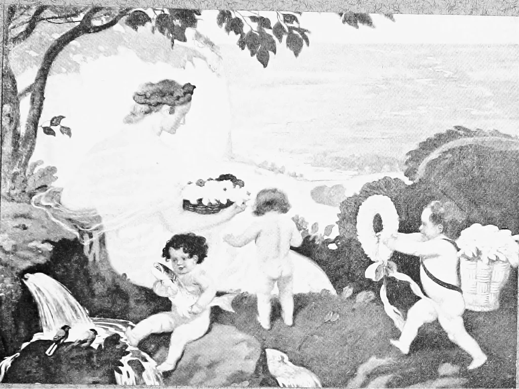 An illustration from Exhibition of contemporary German art; the Copley society of Boston 1909, 1908, leaf 114