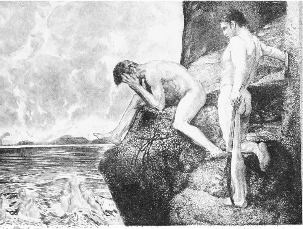 An illustration from Exhibition of contemporary German art; the Copley society of Boston 1909, 1908, leaf 134