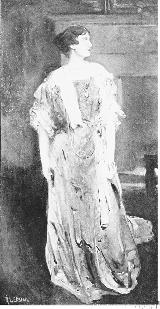 An illustration from Exhibition of contemporary German art; the Copley society of Boston 1909, 1908, leaf 146