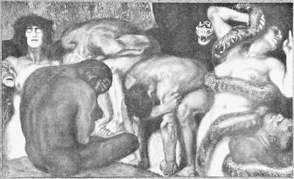 An illustration from Exhibition of contemporary German art; the Copley society of Boston 1909, 1908, leaf 170