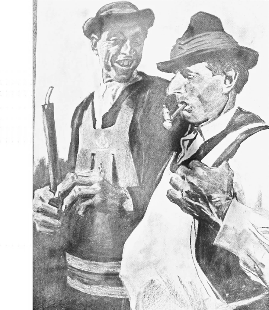 An illustration from Exhibition of contemporary German art; the Copley society of Boston 1909, 1908, leaf 176