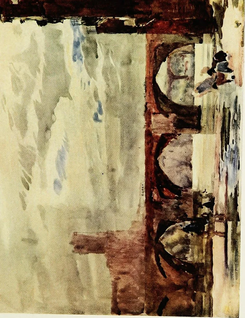 An illustration from A book of bridges, 1915, leaf 108
