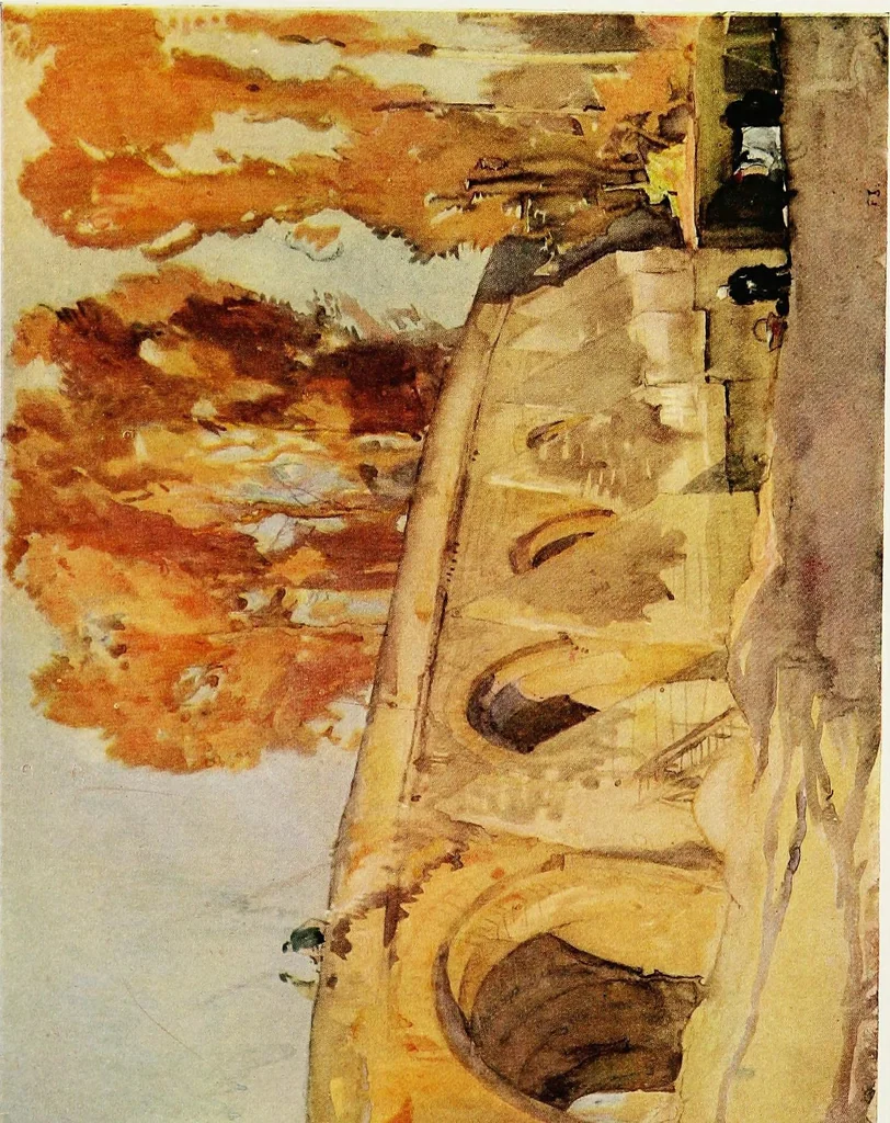 An illustration from A book of bridges, 1915, leaf 140