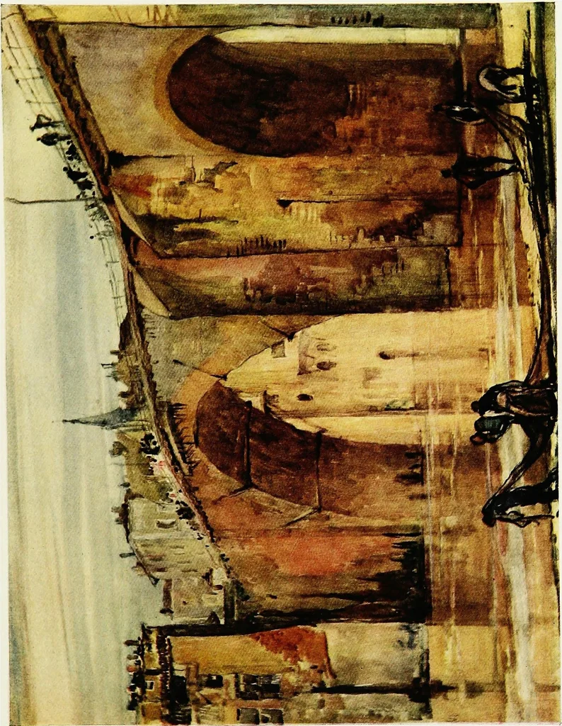 An illustration from A book of bridges, 1915, leaf 168
