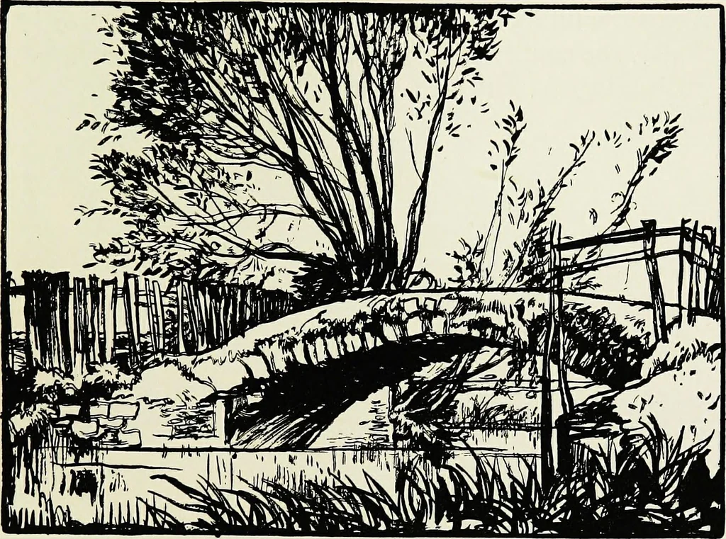 An illustration from A book of bridges, 1915, leaf 214