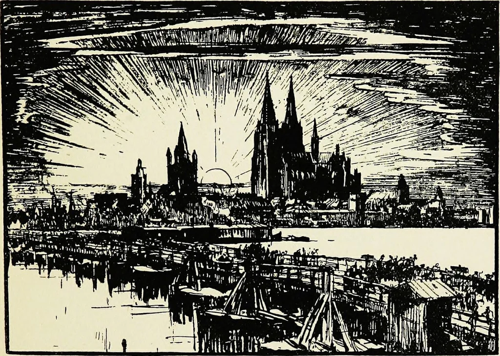 An illustration from A book of bridges, 1915, leaf 24
