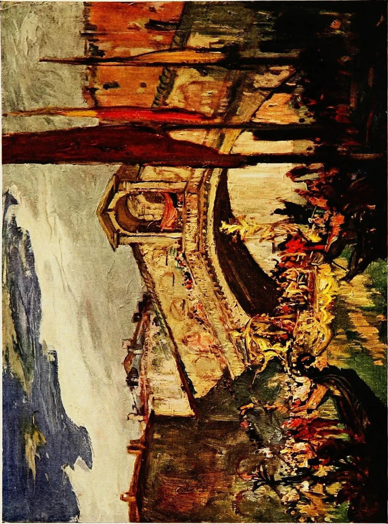 An illustration from A book of bridges, 1915, leaf 270