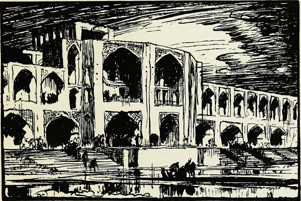 An illustration from A book of bridges, 1915, leaf 272