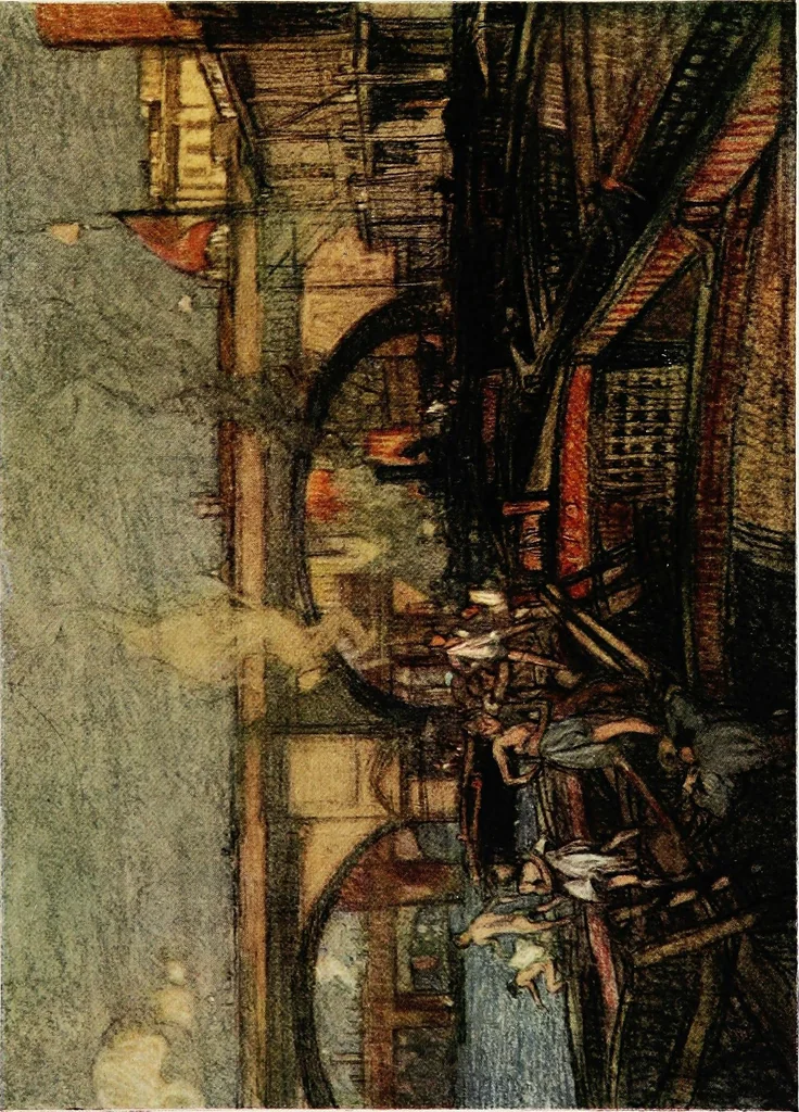 An illustration from A book of bridges, 1915, leaf 280