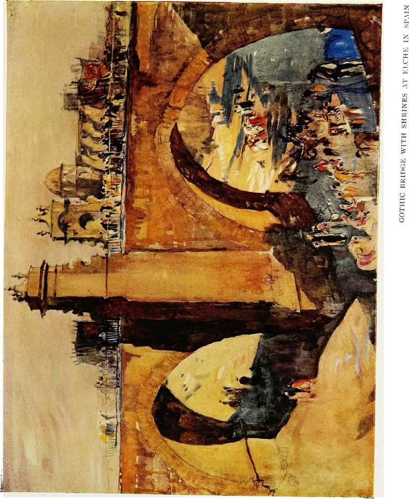An illustration from A book of bridges, 1915, leaf 302