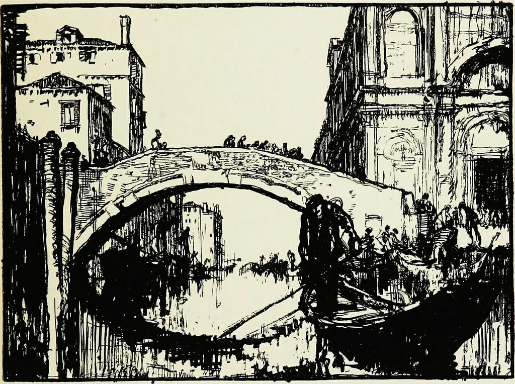An illustration from A book of bridges, 1915, leaf 416