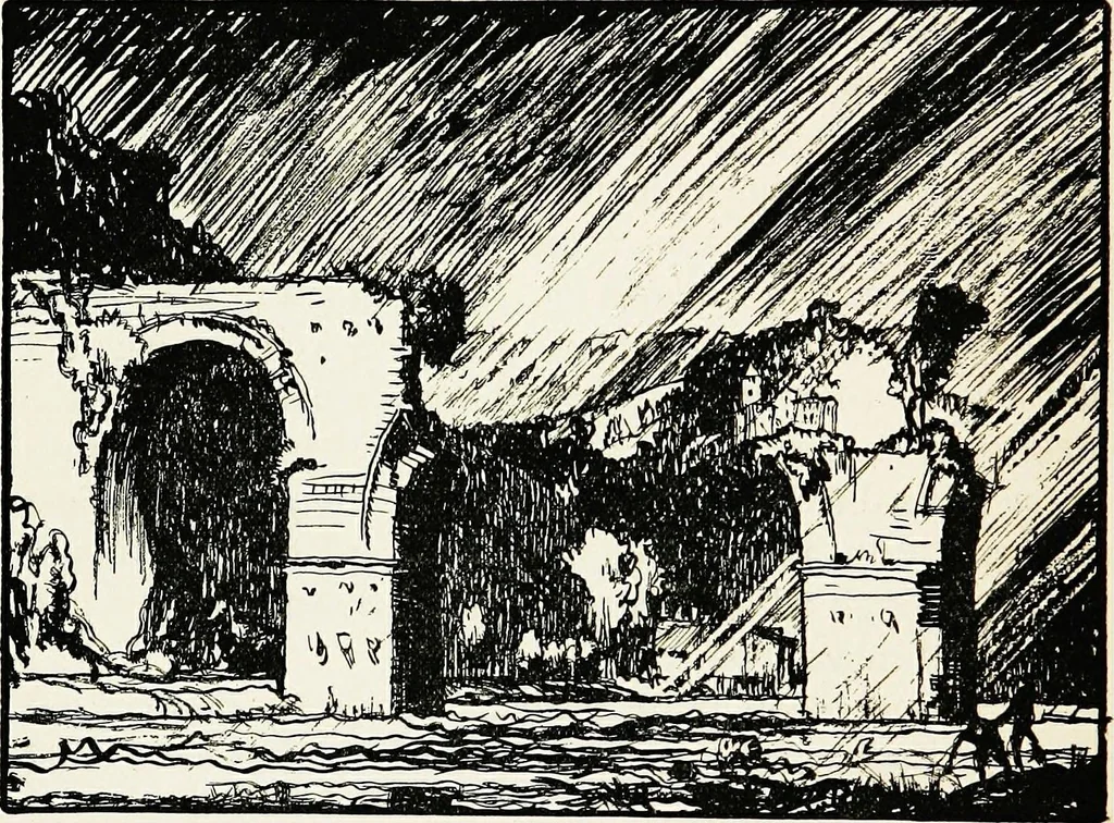 An illustration from A book of bridges, 1915, leaf 49