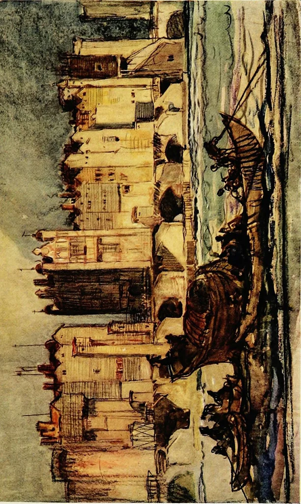 An illustration from A book of bridges, 1915, leaf 84