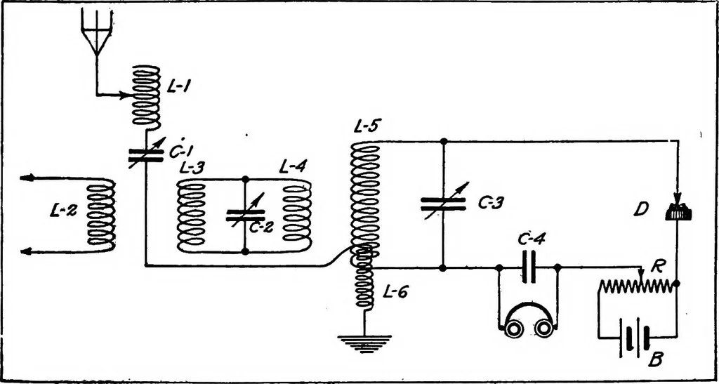 An illustration from Practical wireless telegraphy; a complete text book for students of radio communication, 1917, leaf 157