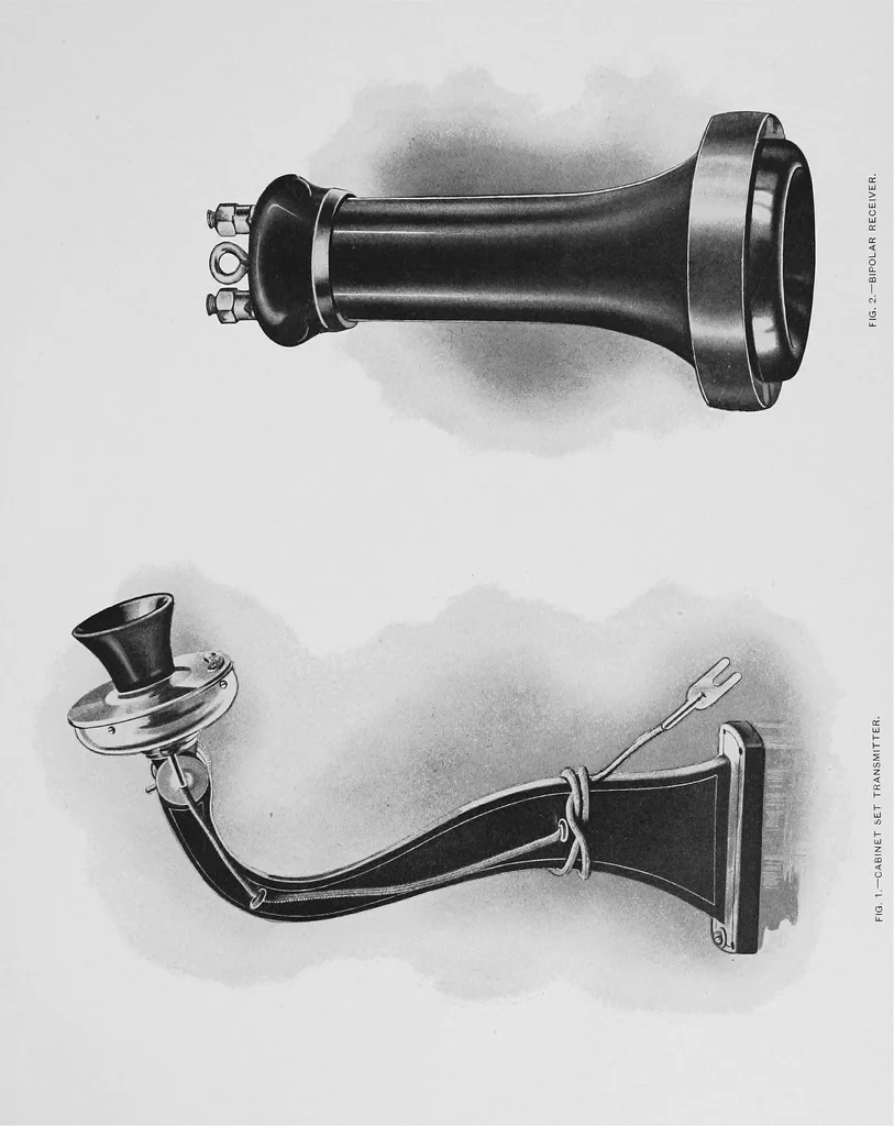 An illustration from Telephones and telegraphs: 1902 : [and Municipal electric fire alarm and police patrol systems], 1906, leaf 50