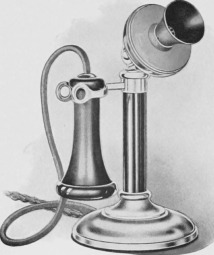 An illustration from Telephones and telegraphs: 1902 : [and Municipal electric fire alarm and police patrol systems], 1906, leaf 54