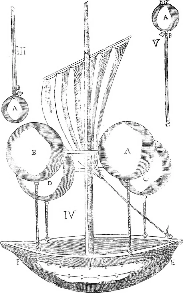 An illustration from The Aerial ship, 1910, leaf 30