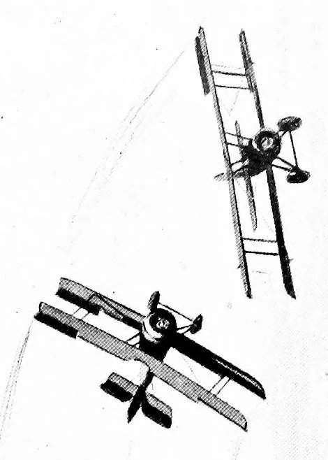 An illustration from Aerobatics, 1918, leaf 120