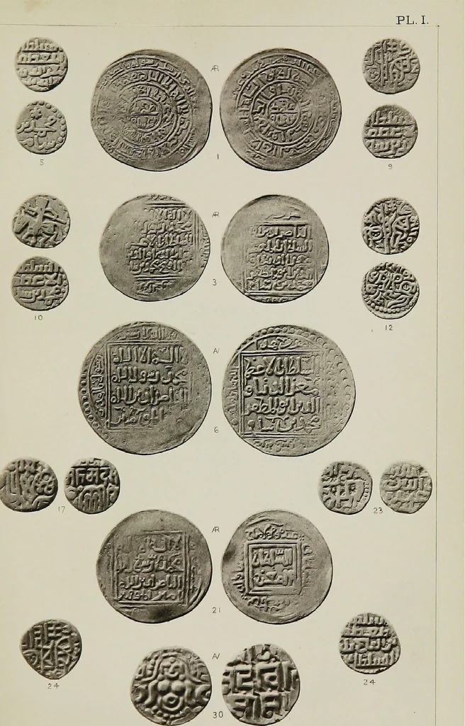 An illustration from The coins of the sultans of Dehlí in the British Museum, 1884, leaf 252