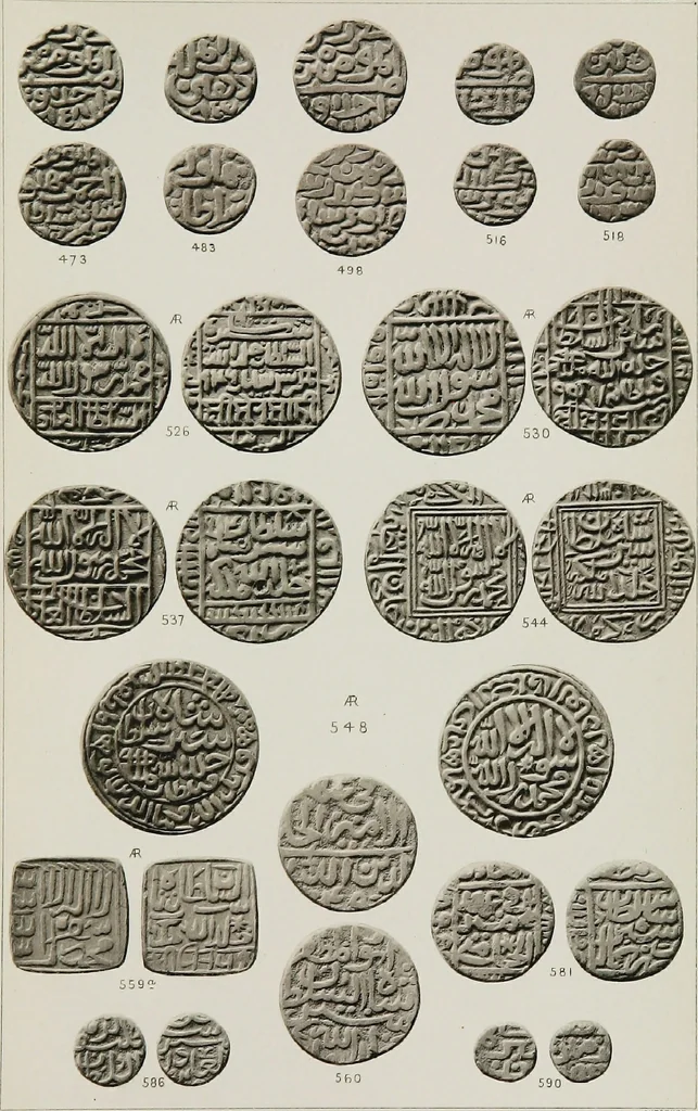 An illustration from The coins of the sultans of Dehlí in the British Museum, 1884, leaf 266