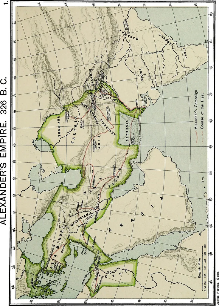 An illustration from Historical atlas of India, for the use of high schools, colleges and private students, 1907, leaf 21