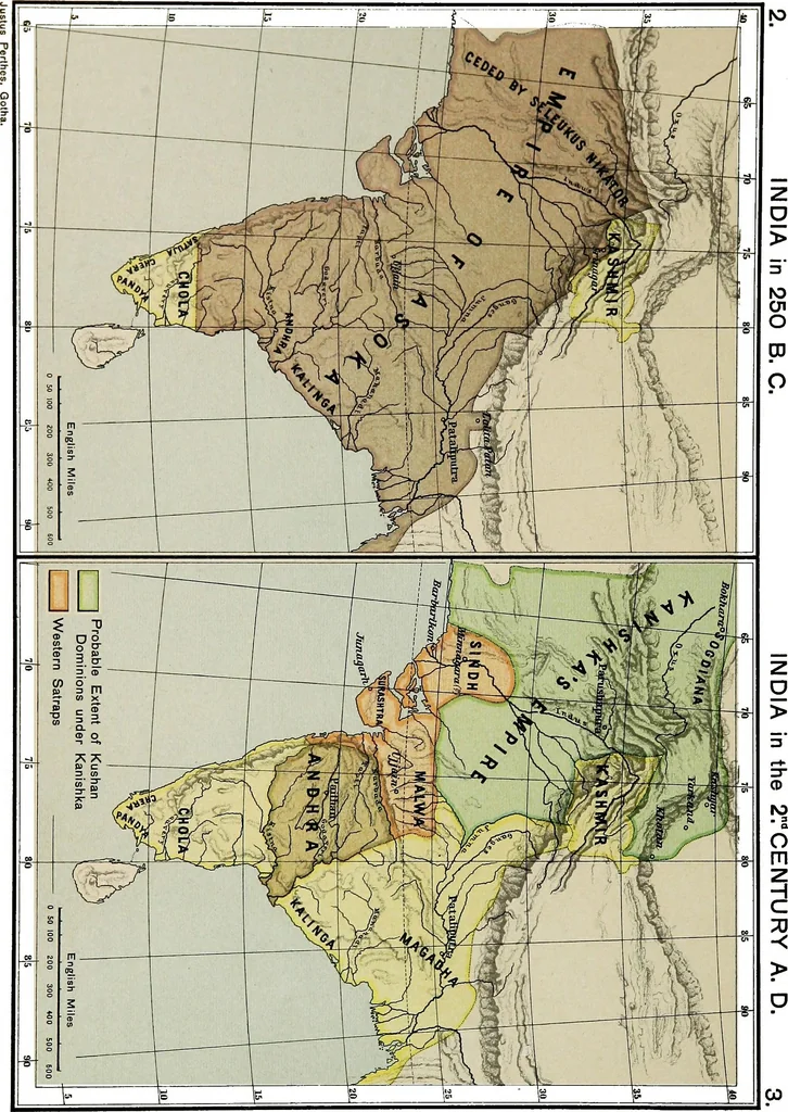 An illustration from Historical atlas of India, for the use of high schools, colleges and private students, 1907, leaf 22