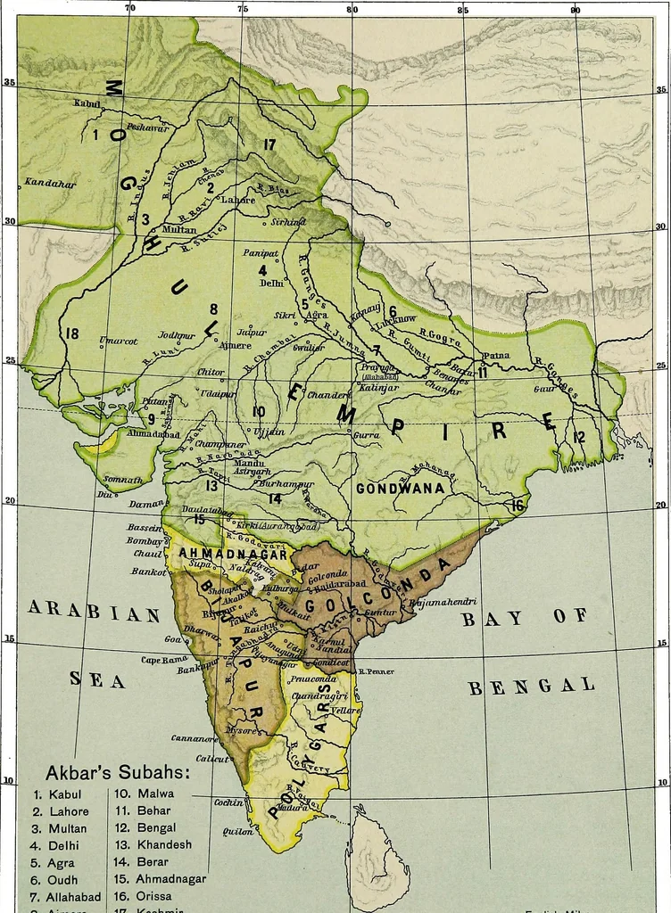 An illustration from Historical atlas of India, for the use of high schools, colleges and private students, 1907, leaf 29