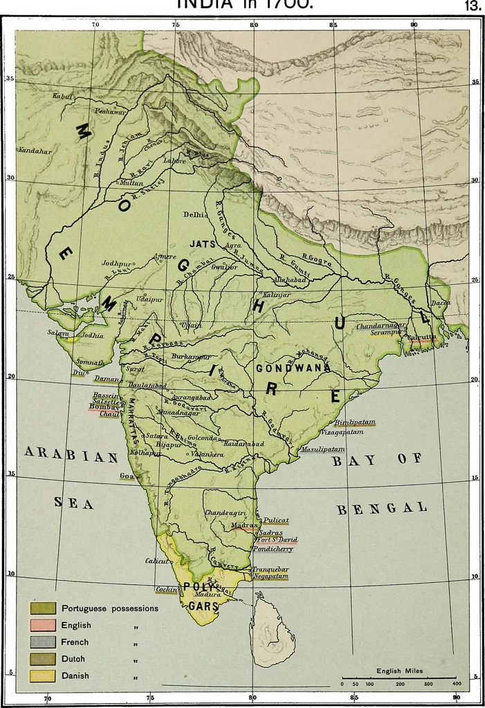 An illustration from Historical atlas of India, for the use of high schools, colleges and private students, 1907, leaf 30