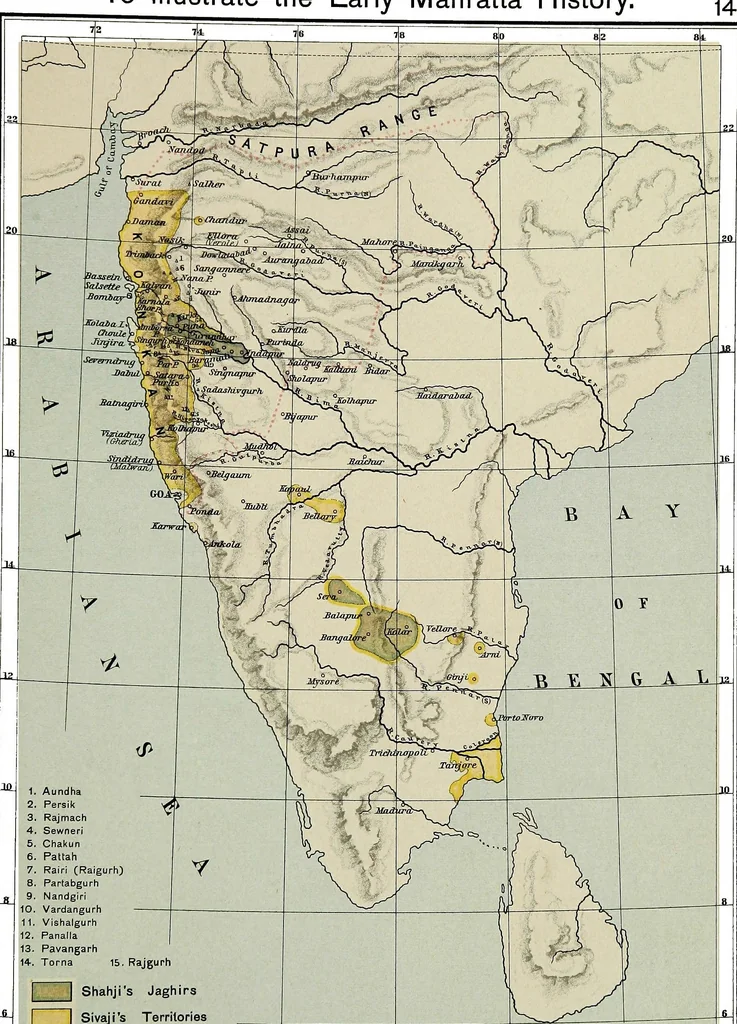 An illustration from Historical atlas of India, for the use of high schools, colleges and private students, 1907, leaf 31