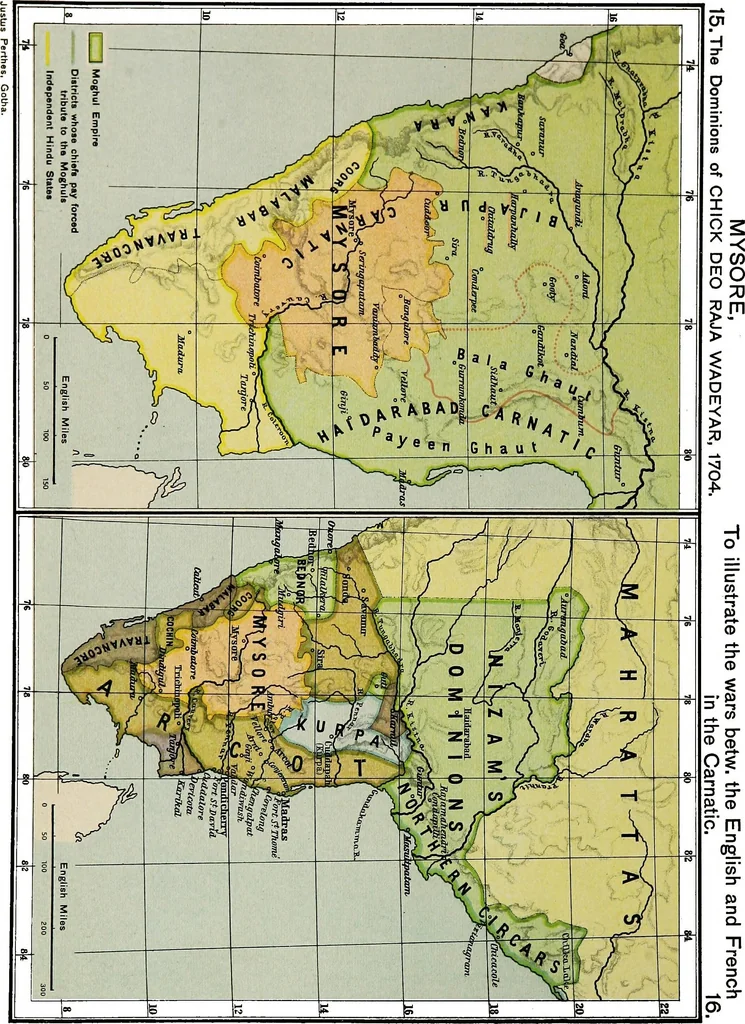 An illustration from Historical atlas of India, for the use of high schools, colleges and private students, 1907, leaf 32