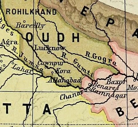 An illustration from Historical atlas of India, for the use of high schools, colleges and private students, 1907, leaf 35