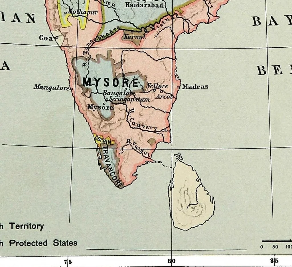 An illustration from Historical atlas of India, for the use of high schools, colleges and private students, 1907, leaf 37